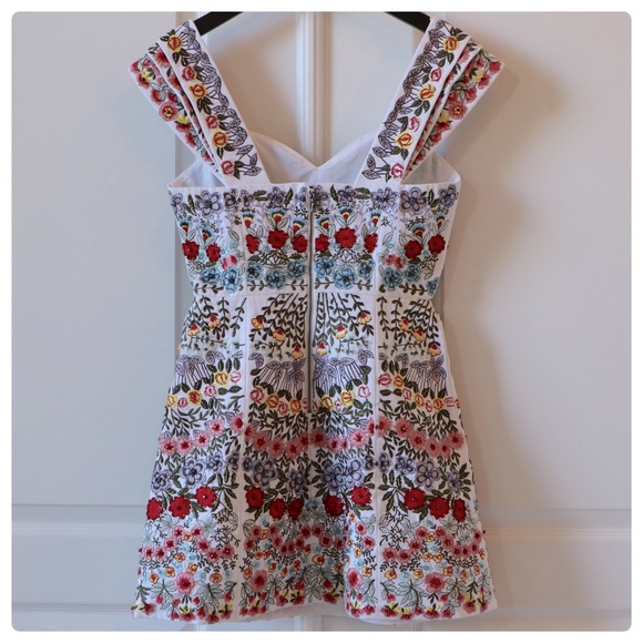 ALICE + OLIVIA Roz Crystal Beaded Mini Dress - Picture 16 of 17